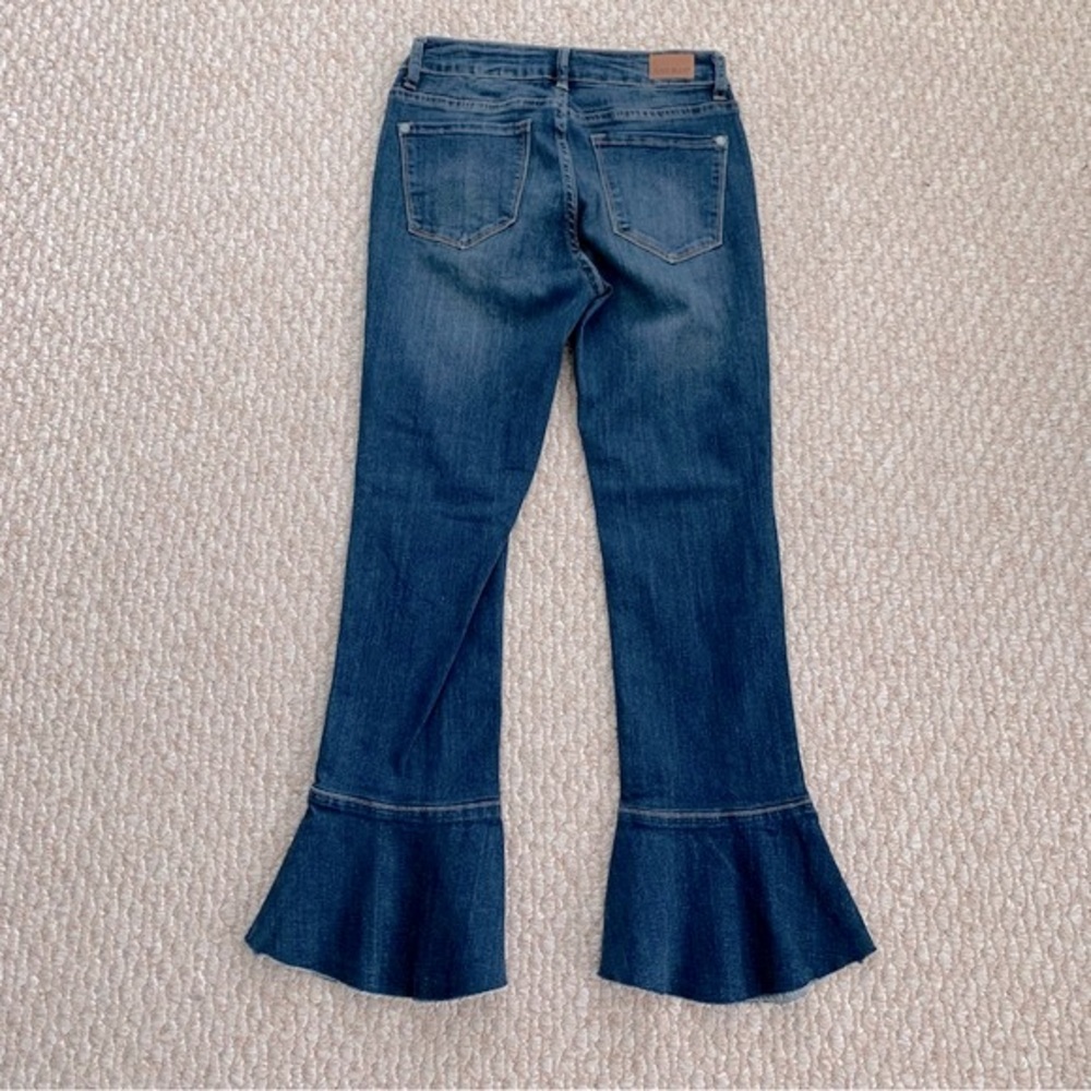 Judy Blue Crop Flare Flounce Hem Jean - Picture 4 of 13